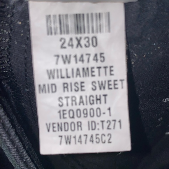 Lucky🍀Brand MidRise Sweet Straight Jean in Distressed Williamette size 00 24x27 - Picture 15 of 16